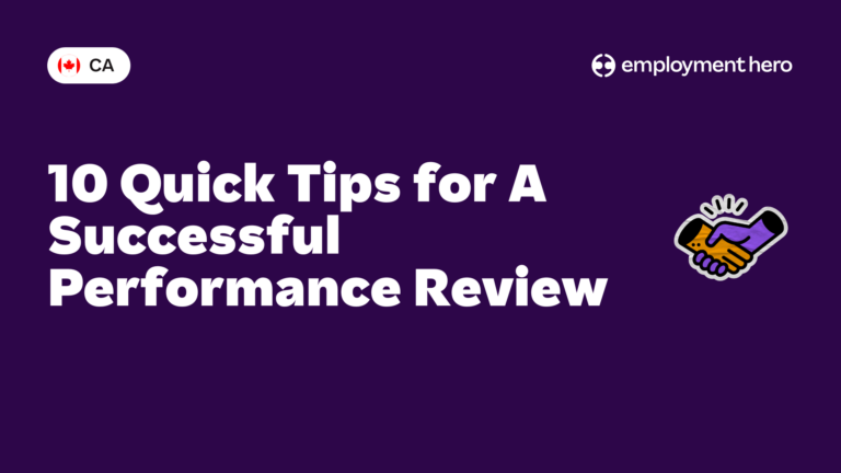 10 Quick Tips for A Successful Performance Review