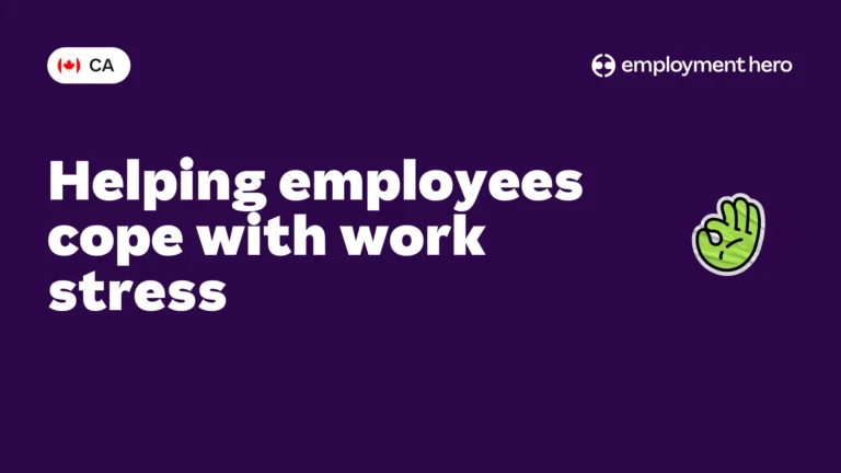 Helping employees cope with work stress