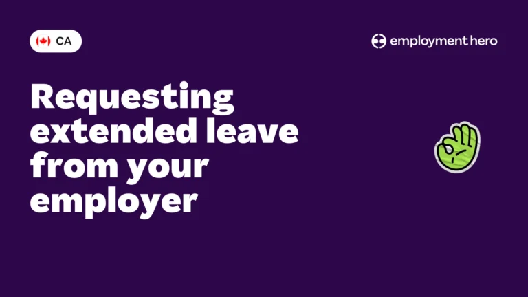 Requesting extended leave from your employer