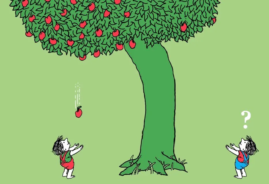 catching falling apples