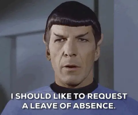 Leave request gif