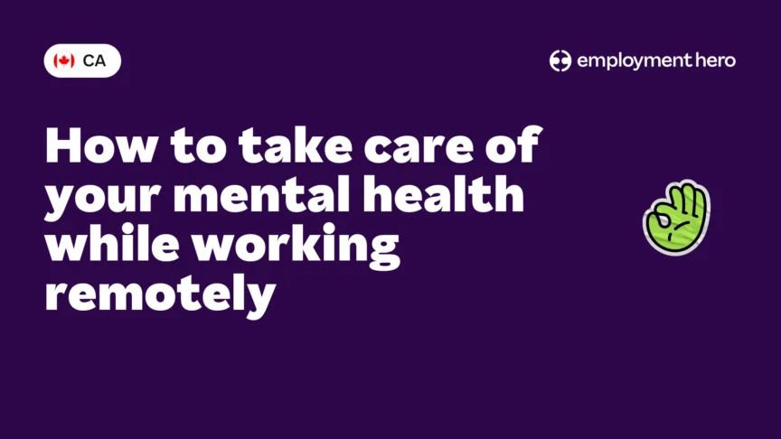 How to take care of your mental health while working remotely