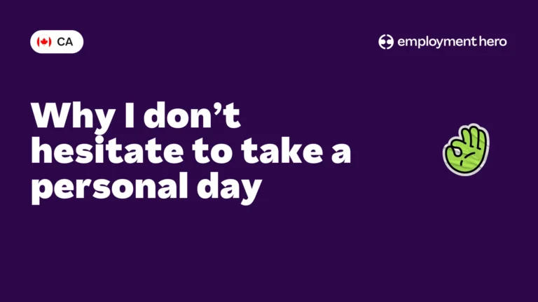 Why I don’t hesitate to take a personal day