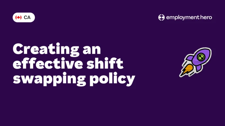 Creating an effective shift swapping policy