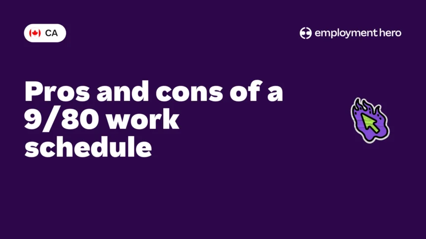 Pros and cons of a 9/80 work schedule