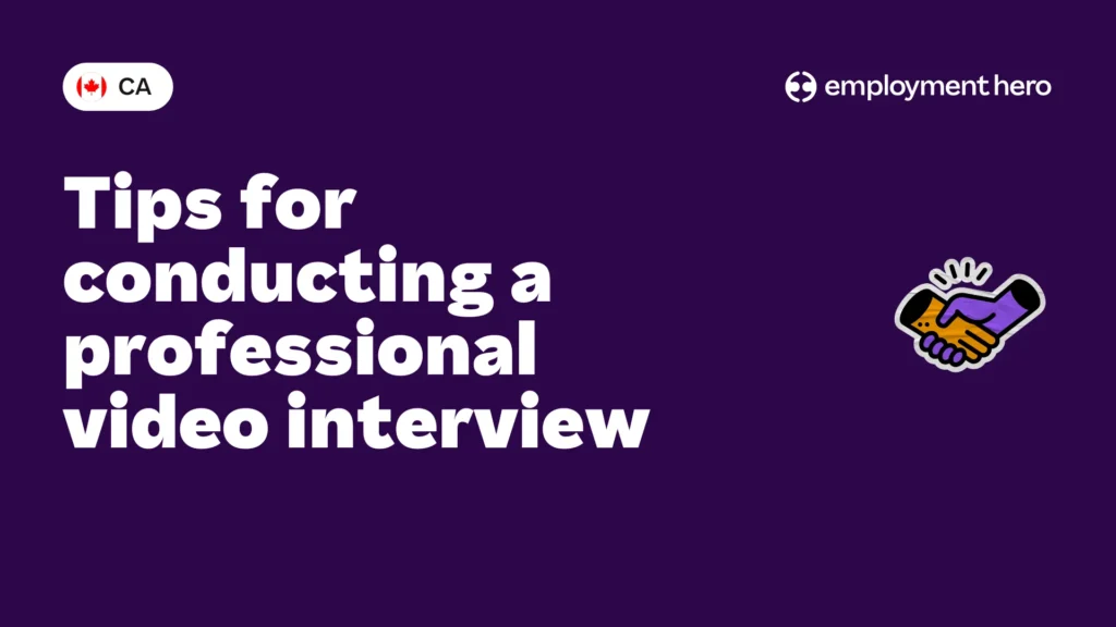 Tips for conducting a professional video interview