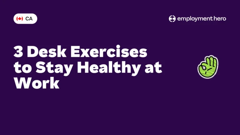 3 Desk Exercises to Stay Healthy at Work