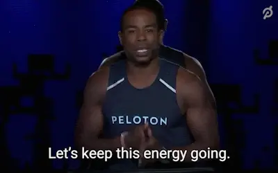 Let's keep this energy going