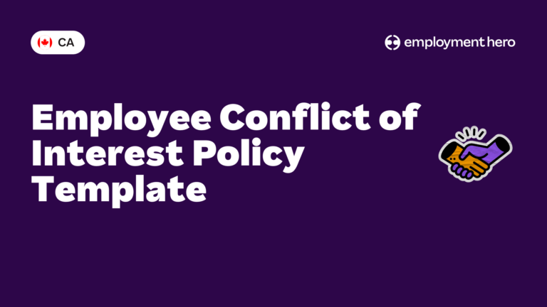 Employee Conflict of Interest Policy Template