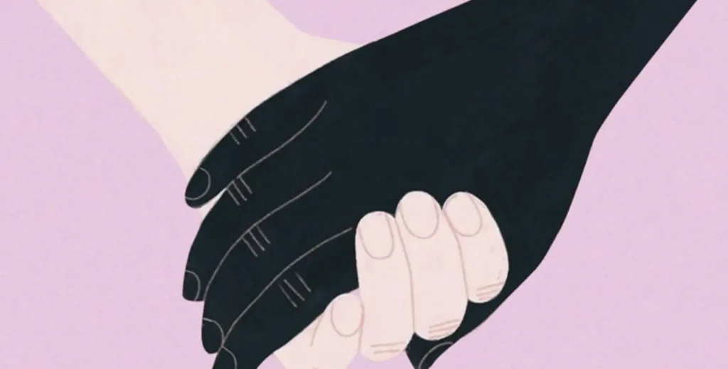 Holding hands