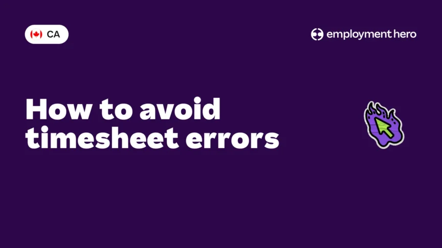 How to avoid timesheet errors