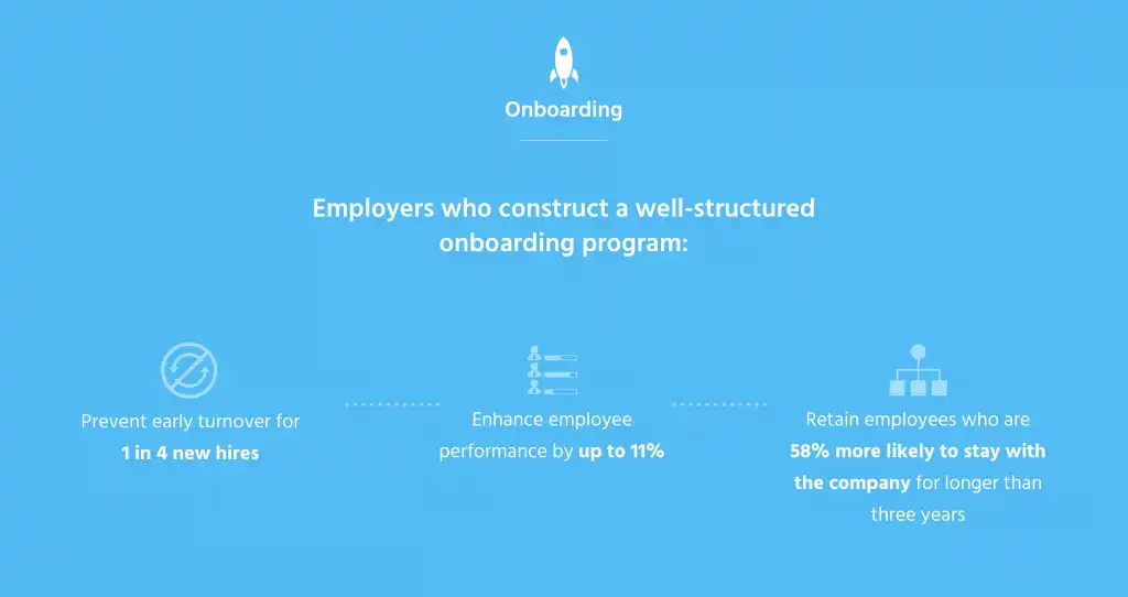 Onboarding infograph