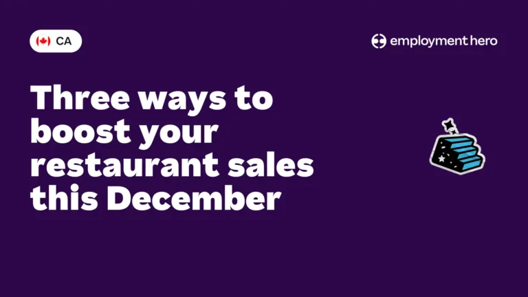 Three ways to boost your restaurant sales this December