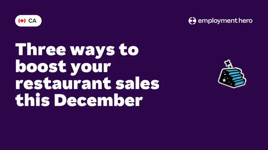 Three ways to boost your restaurant sales this December
