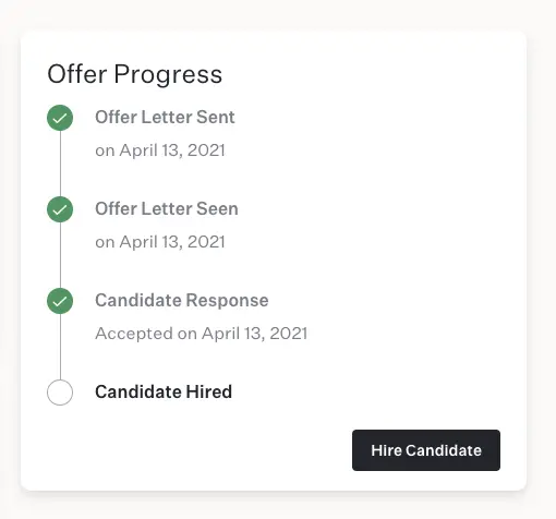 a candidate accepts offer