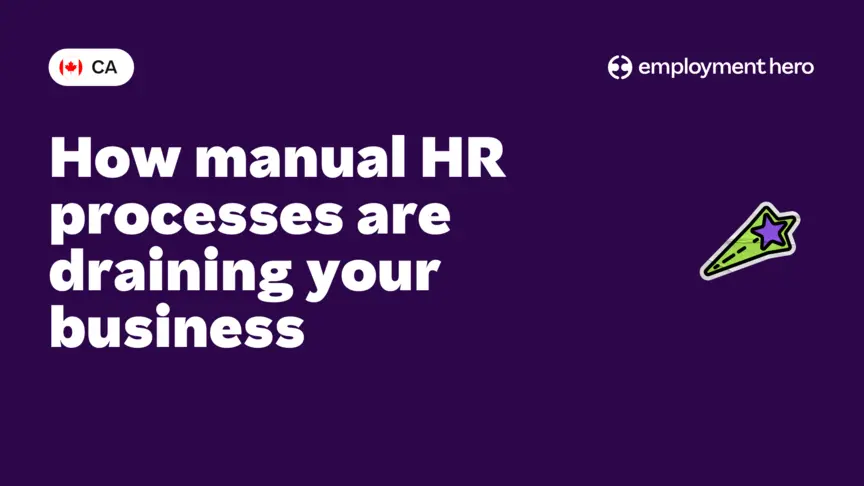 How manual HR processes are draining your business blog banner.
