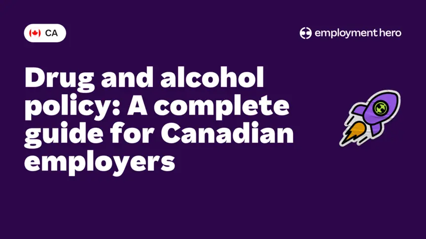 Drug and alcohol policy template banner.