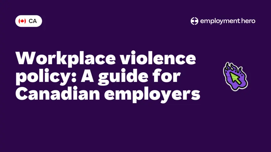 Workplace violence policy template banner.