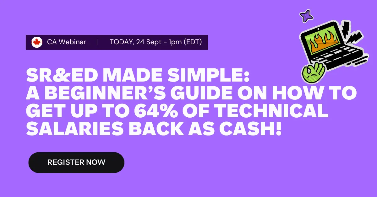 SR&ED Made Simple Webinar Banner