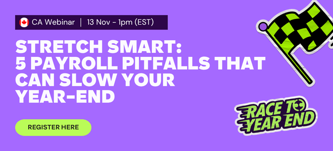Stretch Smart: 5 Payroll Pitfalls That Can Slow Your Year-End webinar banner