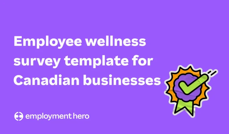 Employee wellness survey template for Canadian businesses