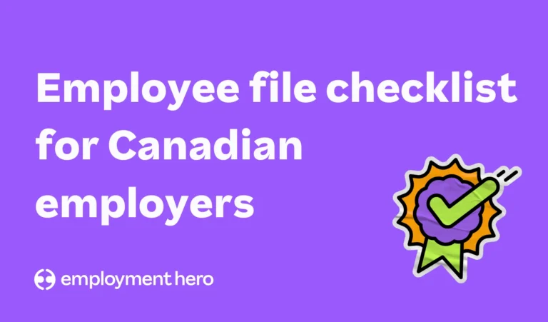 Employee file checklist and guide