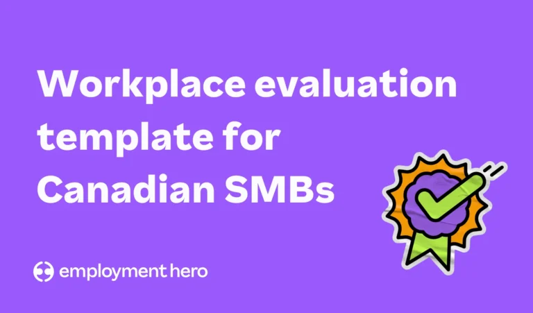 Workplace evaluation template: performance reviews