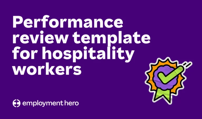 Performance review template for hospitality workers: A guide for Canadian employers