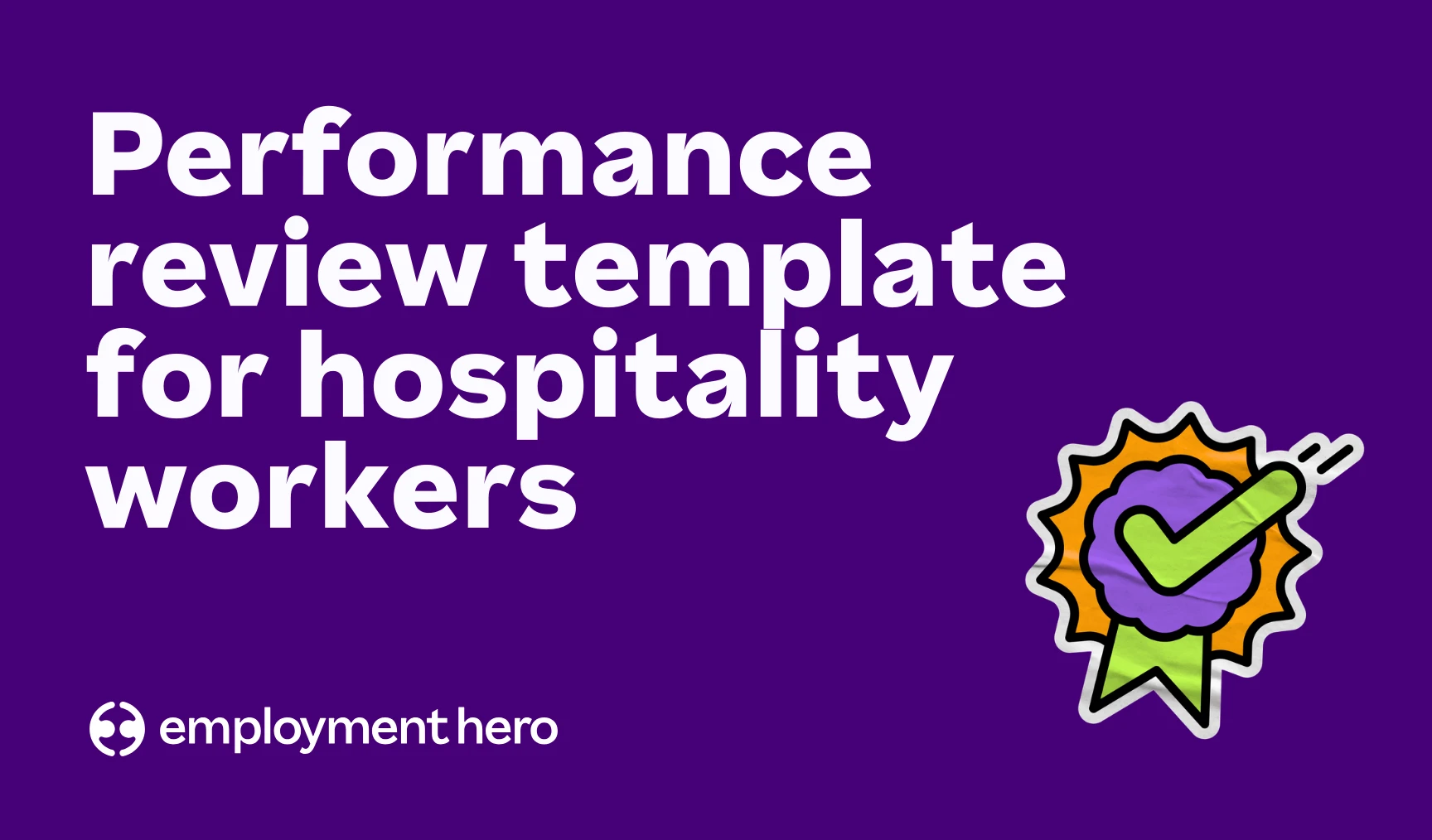 Performance review template for hospitality workers: A guide for Canadian employers
