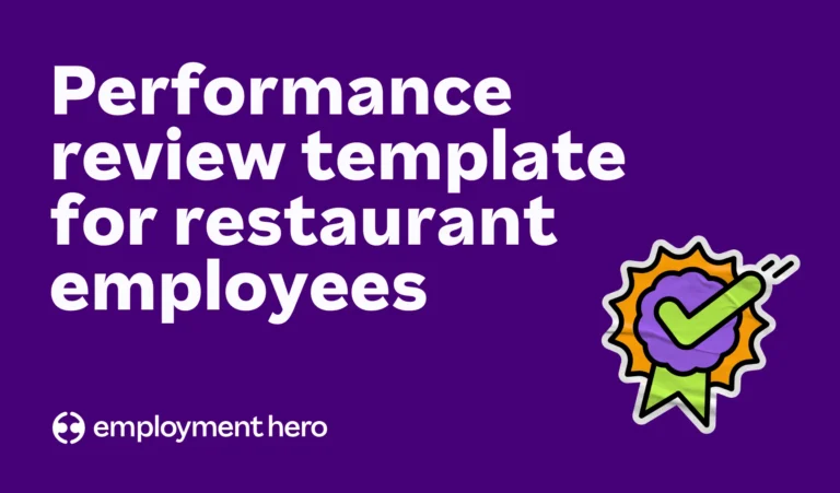 Performance review template for restaurant employees: A guide for Canadian employers