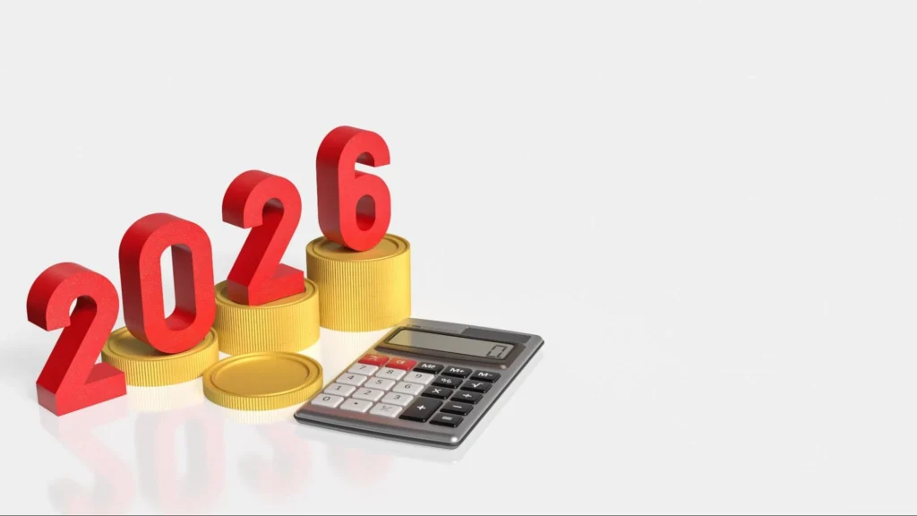 2026 graphic with calculator