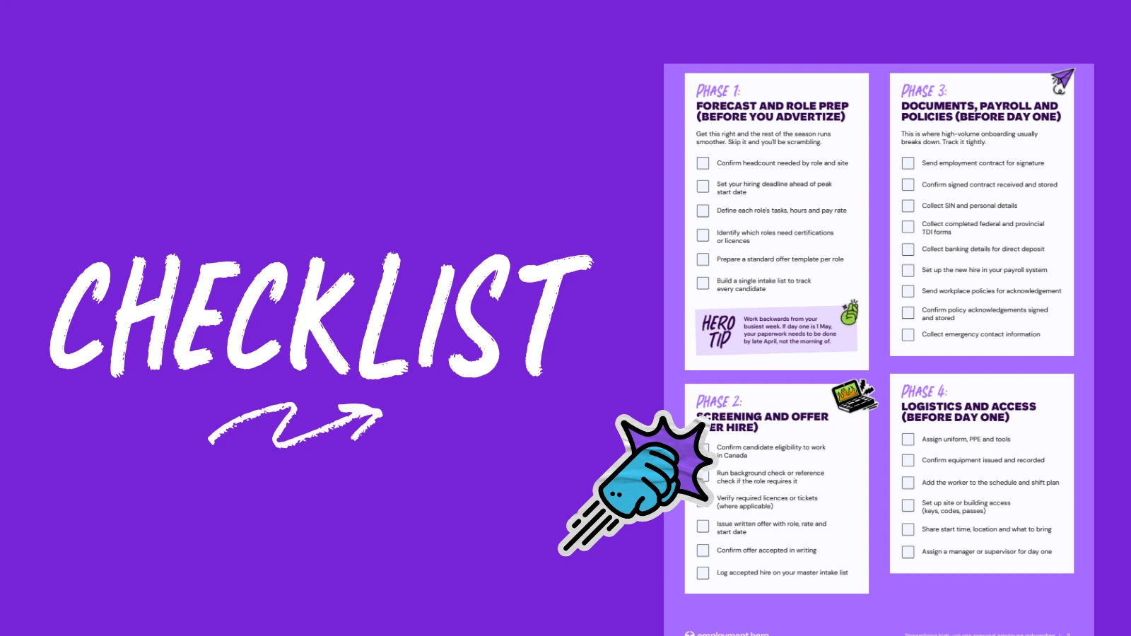 The 35-Hires-at-Once Checklist: Streamlining High-Volume Seasonal Employee Onboarding