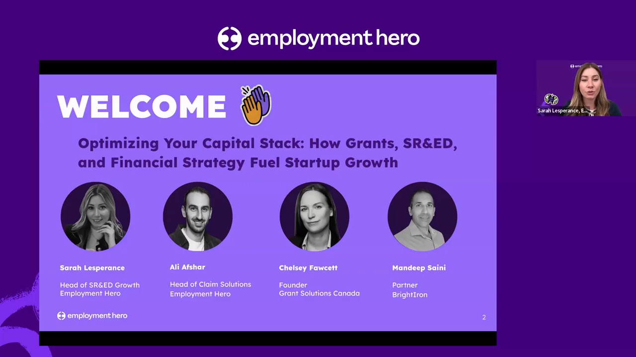 Optimizing Your Capital Stack: How Grants, SR&ED, and Financial Strategy Fuel Startup Growth