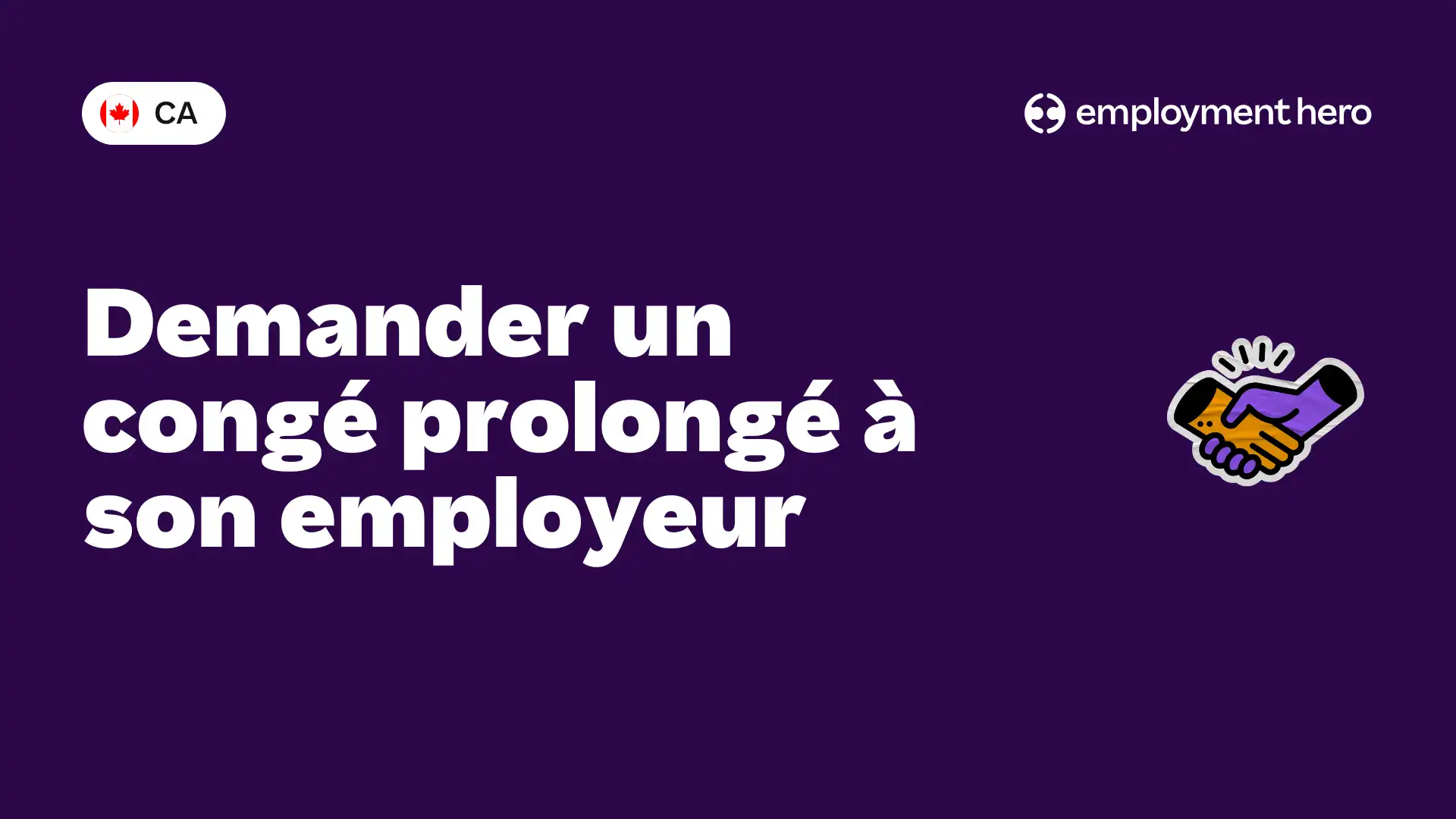 Demander un congé prolongé à son employeur