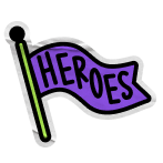 Purple flag icon