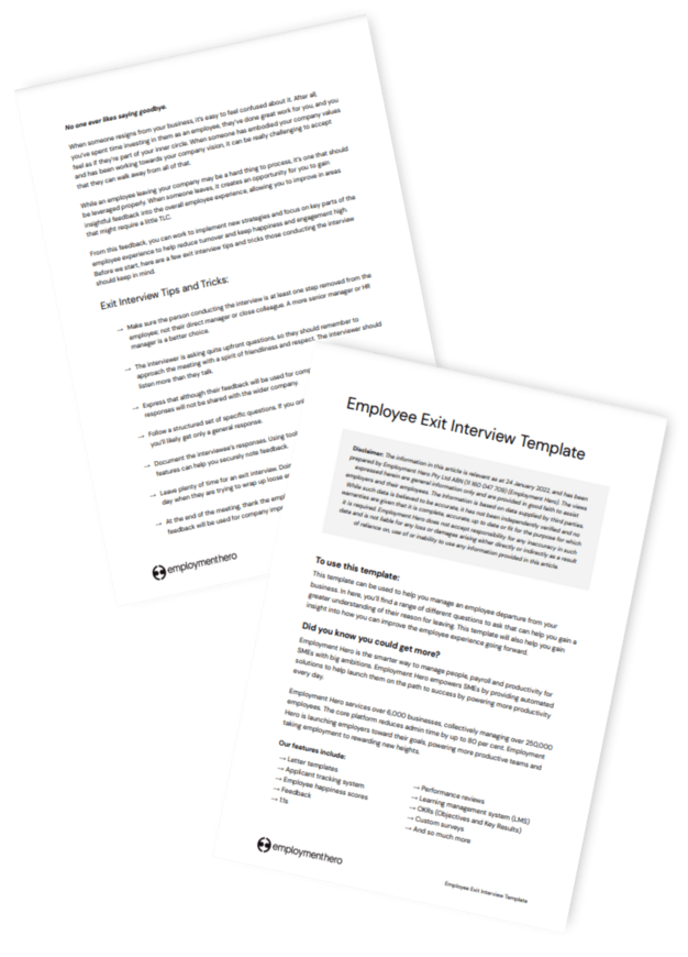 Employee Exit Interview Template