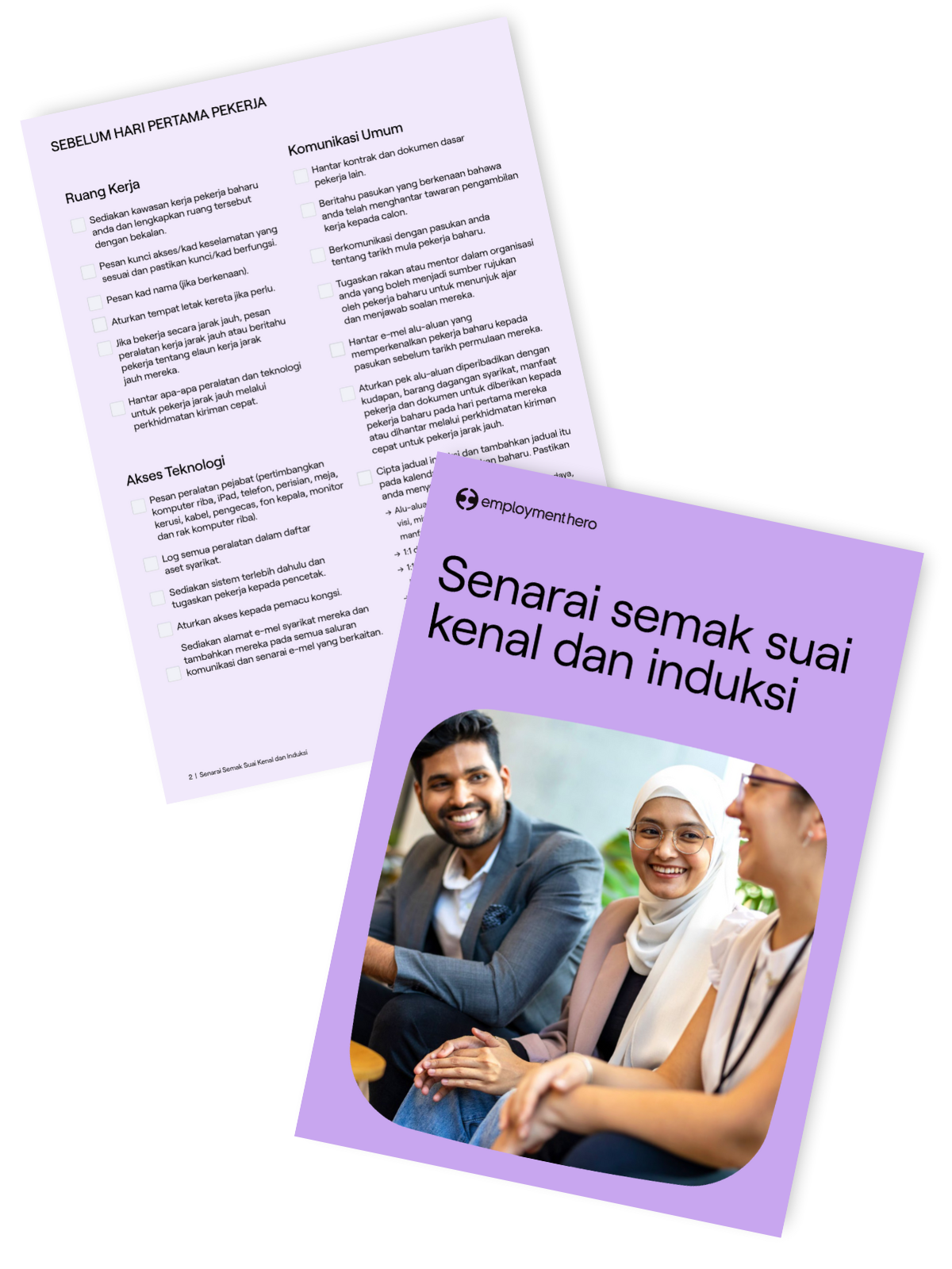 Templat Senarai Semak Induksi dan Suai Kenal Pekerja