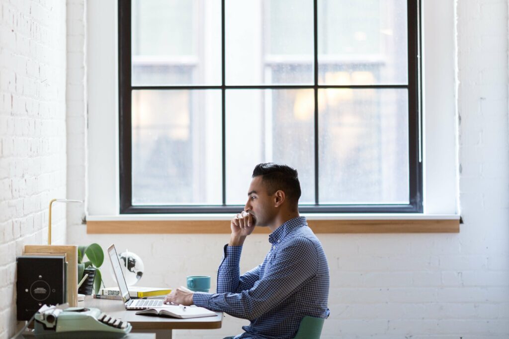 Man at Home Office