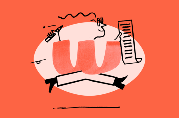 A man is holding a piece of paper illustration_Business case for HR software_Employment Hero