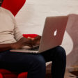red chair laptop