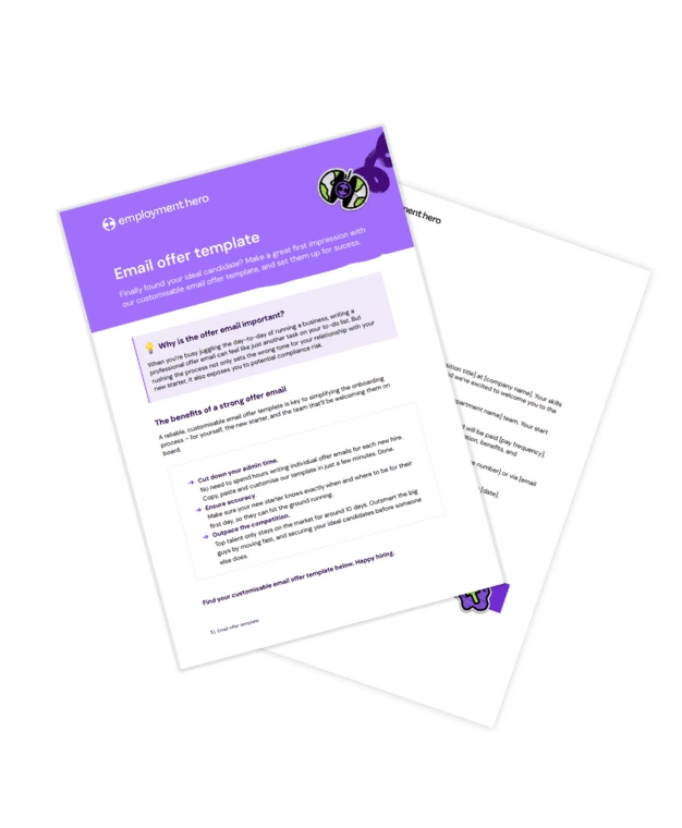 Email offer template