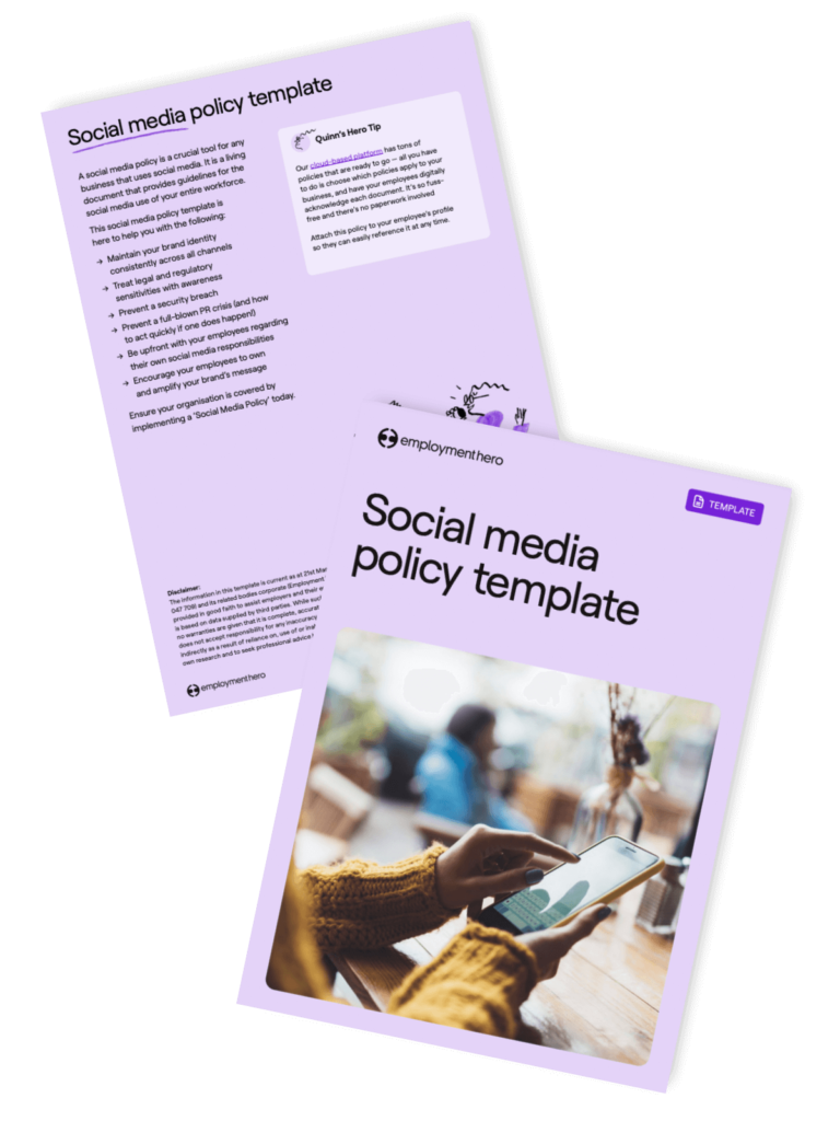Workplace social media policy template and guide