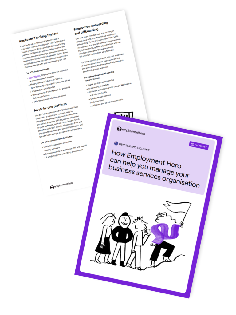 How Employment Hero can help you manage your business services organisation