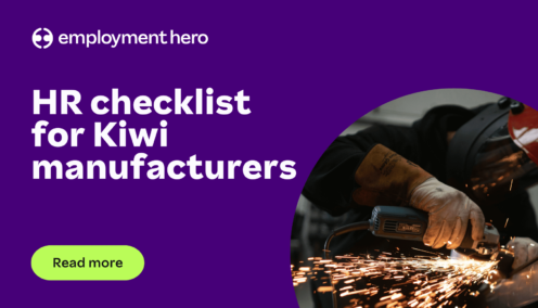 HR checklist for manufacturing businesses