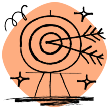 Two arrows hit bullseye.