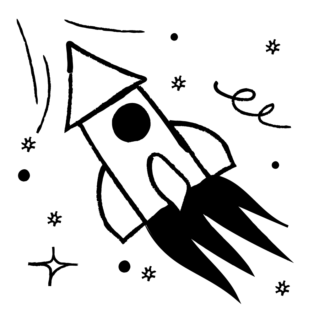 Rocketship illustration