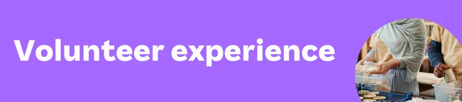 Volunteer experience