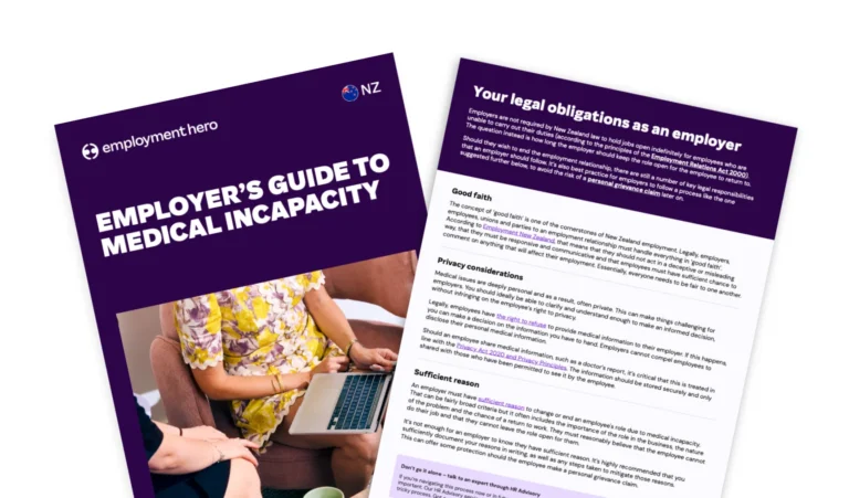 An Employer’s Guide to Terminations: Medical Incapacity Factsheet