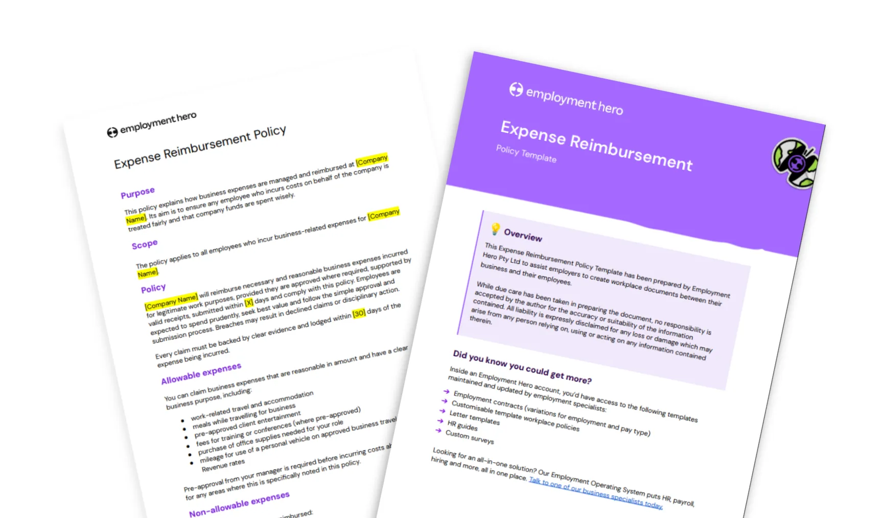 Expense reimbursement policy template for NZ businesses