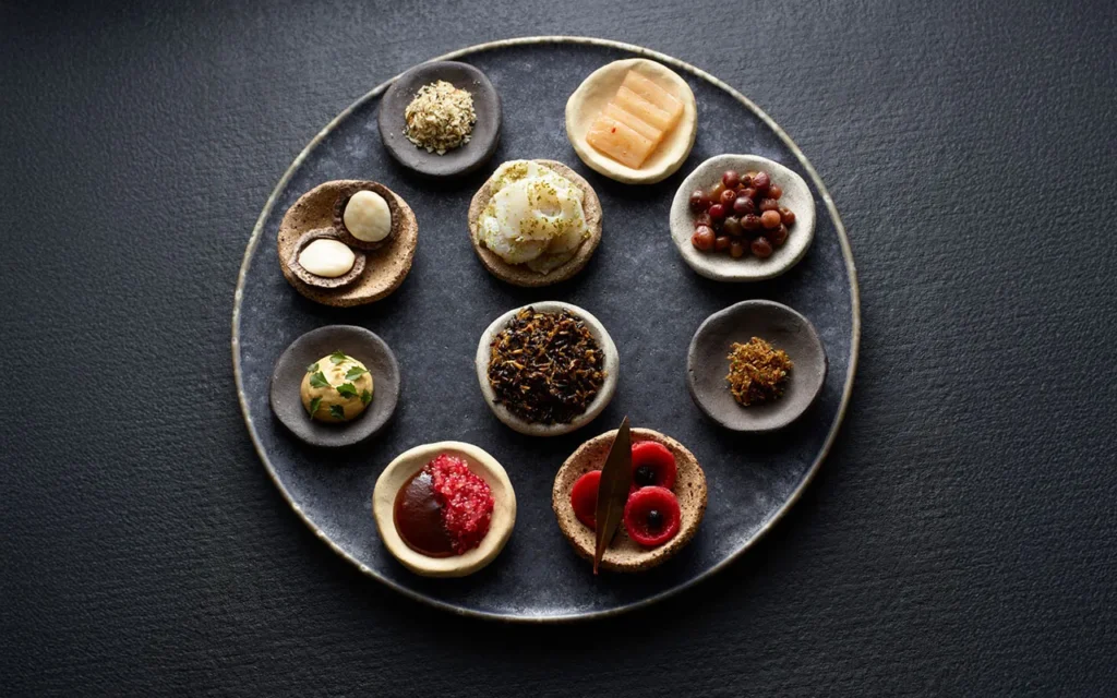 Artisanal dish crafted from native ingredients titled ‘From Out Back.’